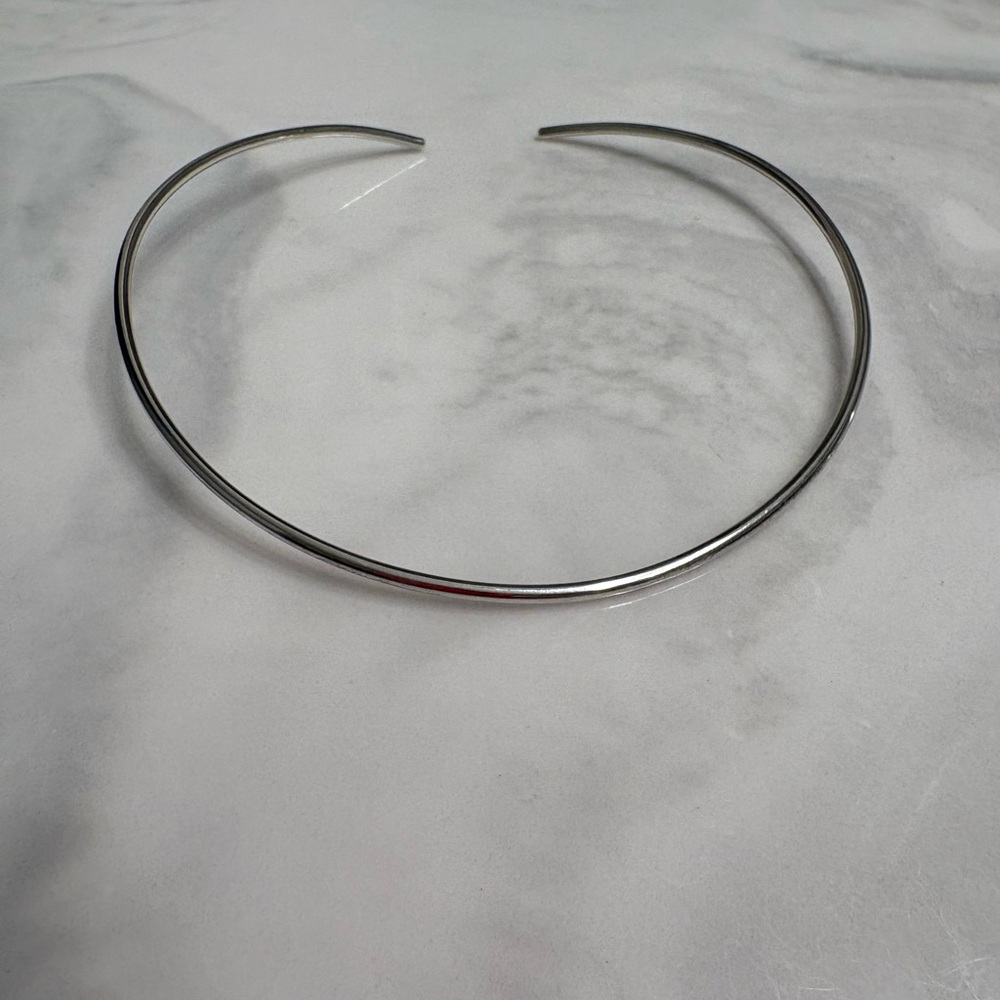 Elegant Sterling Silver Choker Necklace